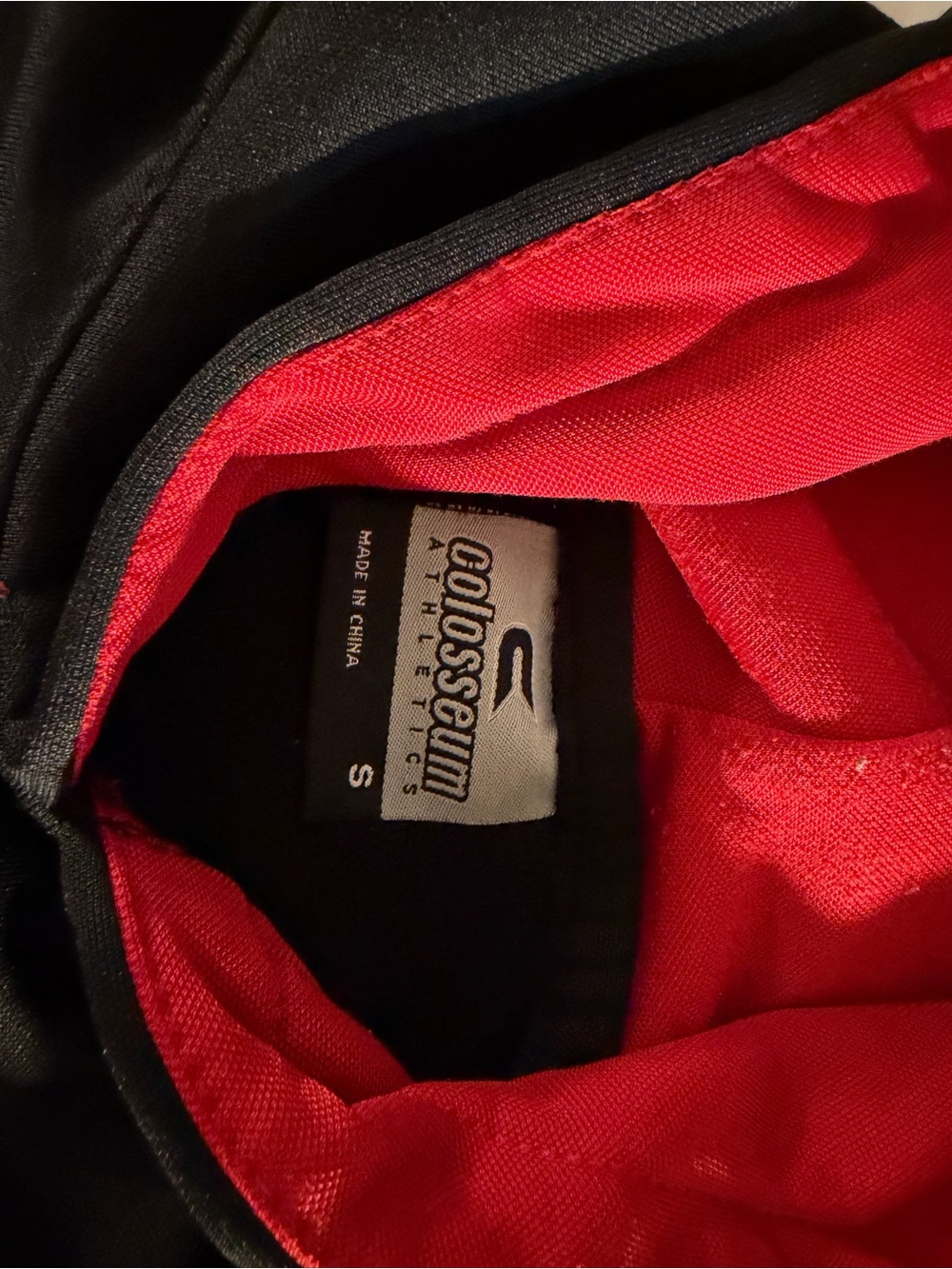 #333 Colosseum Black Hoodie with Red Lined Hood NC State Wolfpack - Picture 3 of 5